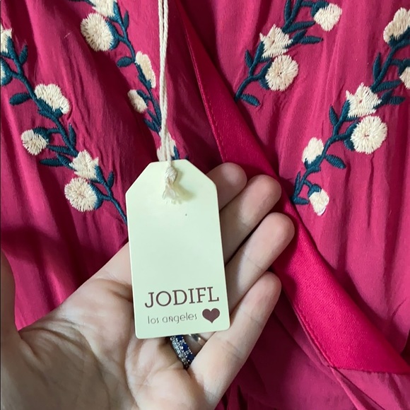 NWT Pink maxi dress with hi-low hem - Picture 5 of 6